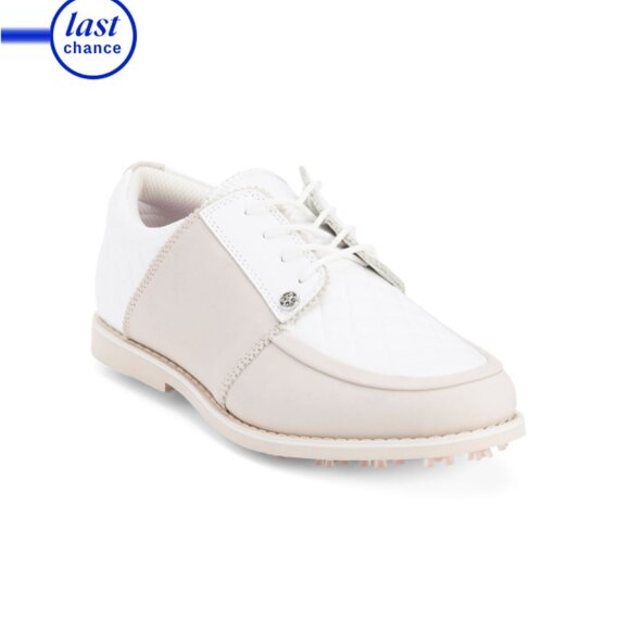 G/FORE White/grey Leather Quilted Gallivanter Golf Shoes - Picture 1 of 2